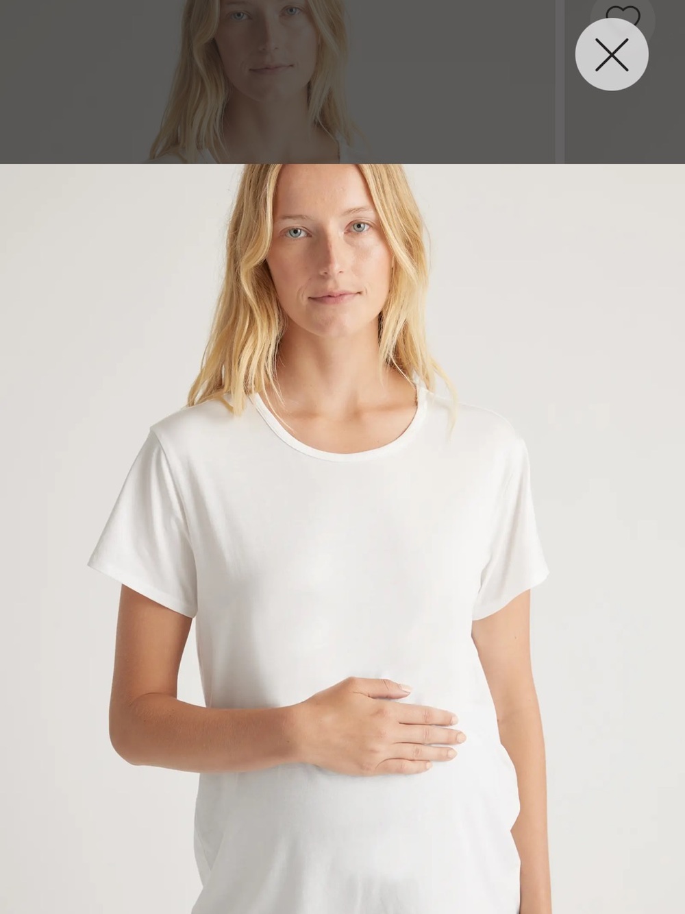 Quince Cotton Modal Maternity Crew Neck Tee (2-pack)